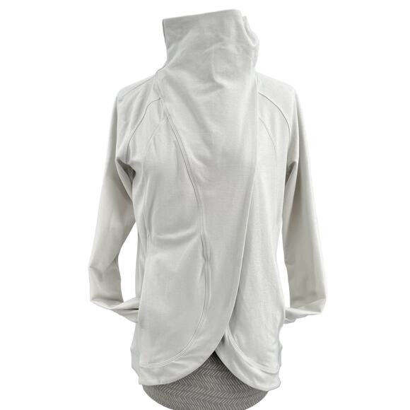 Lululemon Rulu Rally Wrap Heathered Ocean Mist Cozy Neutral Minimalist Sweater 6 - Picture 2 of 15